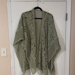 EARTHBOUND Sage Lace Poncho